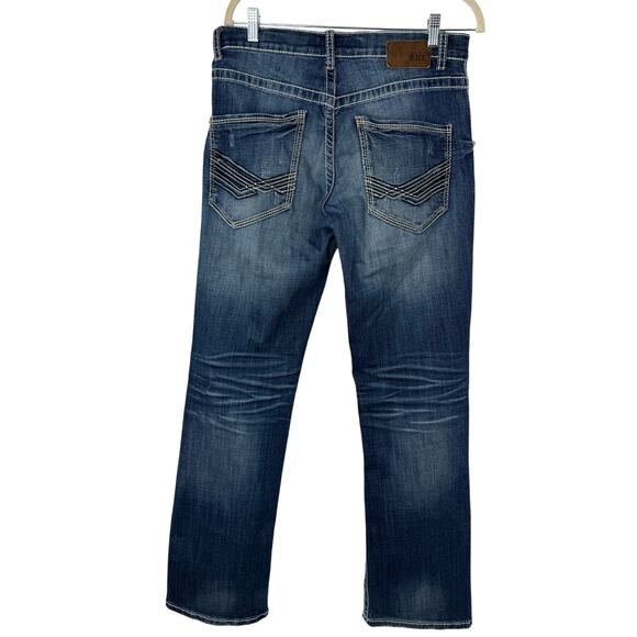 BKE Jeans Men size 28x32 Blue Jake Straight Leg Faded Stretchy Going Out Casual - Picture 2 of 9